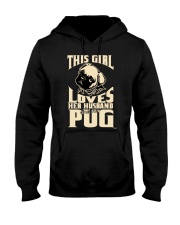 GIRL LOVES HER PUG COUPON Hooded Sweatshirt thumbnail