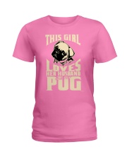 GIRL LOVES HER PUG COUPON Ladies T-Shirt thumbnail