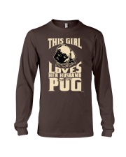 GIRL LOVES HER PUG COUPON Long Sleeve Tee thumbnail