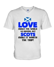 SCOTS MAKE IT WORTH THE TRIP V-Neck T-Shirt tile