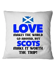 SCOTS MAKE IT WORTH THE TRIP Square Pillowcase tile
