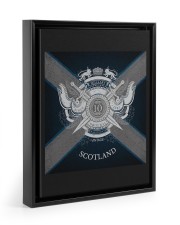 SCOTLAND Floating Framed Canvas Prints Black tile