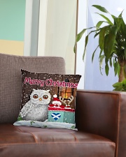SCOTTISH MERRY CHRISTMAS Square Pillowcase aos-pillow-square-front-lifestyle-03