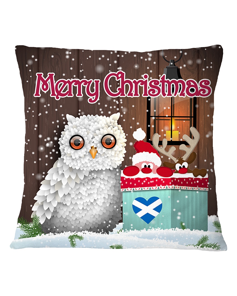 SCOTTISH MERRY CHRISTMAS Square Pillowcase