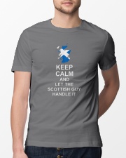 KEEP CALM AND LET THE SCOTTISH GUY HANDLE IT Premium Fit Mens Tee lifestyle-mens-crewneck-front-13