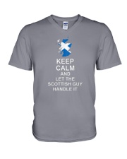 KEEP CALM AND LET THE SCOTTISH GUY HANDLE IT V-Neck T-Shirt thumbnail