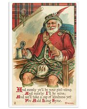 CHRISTMAS GREETINGS - SCOTTISH SANTA 11x17 Poster front