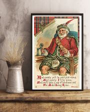 CHRISTMAS GREETINGS - SCOTTISH SANTA 11x17 Poster lifestyle-poster-3