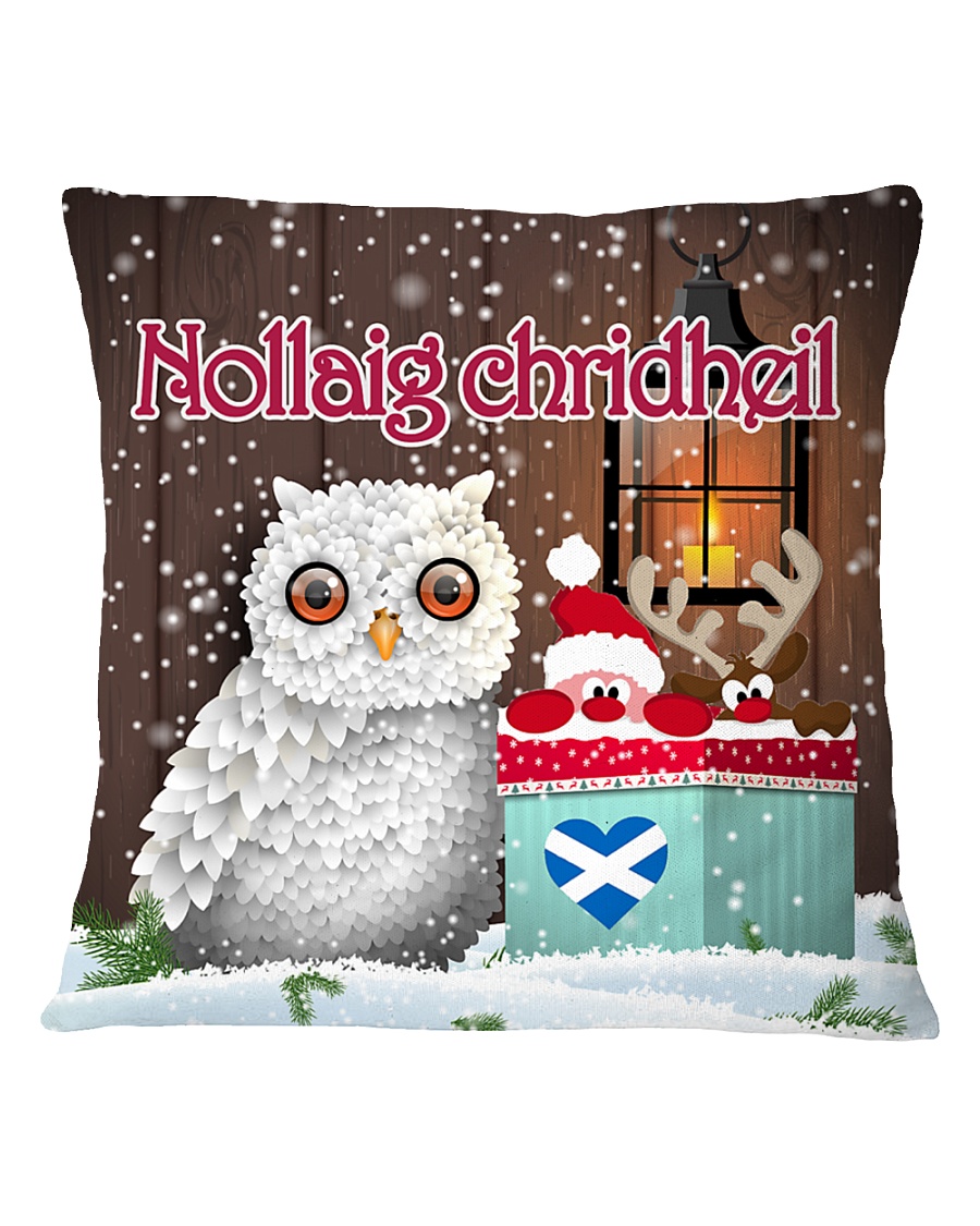 GAELIC MERRY CHRISTMAS Square Pillowcase