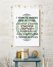 7 STEPS TO IMPROVE YOUR ATTITUDE SCOTLAND 11x17 Poster lifestyle-holiday-poster-3