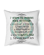 7 STEPS TO IMPROVE YOUR ATTITUDE SCOTLAND Indoor Pillow - 16” x 16” thumbnail