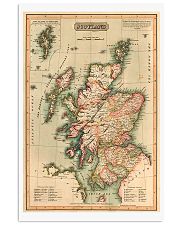 SCOTLAND VINTAGE MAP 1814 REPRINT 11x17 Poster front