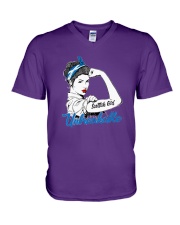 SCOTTISH GIRL UNBREAKABLE V-Neck T-Shirt thumbnail