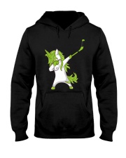 Dabbing Unicorn with Hockey Stick in Hand Hooded Sweatshirt thumbnail