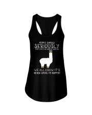 Llama People Should Seriously Ladies Flowy Tank thumbnail