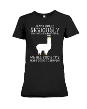 Llama People Should Seriously Premium Fit Ladies Tee thumbnail
