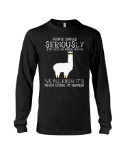 Llama People Should Seriously Long Sleeve Tee thumbnail