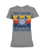 most old men Darts Premium Fit Ladies Tee tile