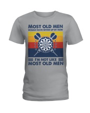 most old men Darts Ladies T-Shirt tile
