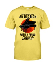 01 piano never old man Premium Fit Mens Tee tile