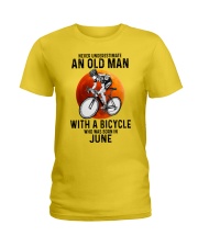 06 cycling never old man Ladies T-Shirt tile