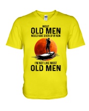 Paddleboarding Most Oldmen V-Neck T-Shirt tile