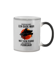 02 piano old man dutch Color Changing Mug tile