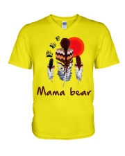 Native Mama Bear V-Neck T-Shirt tile