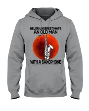 05 hat saxophone old man Hooded Sweatshirt tile