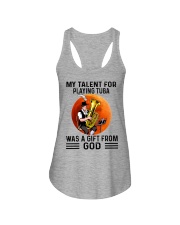 tuba talent old man Ladies Flowy Tank tile