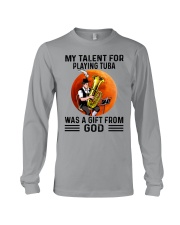 tuba talent old man Long Sleeve Tee tile