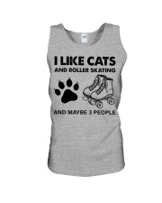 likecats-roller skating Unisex Tank tile