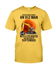 09 excavator old man color-0 Classic T-Shirt front
