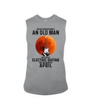 4 Electric guitar old man Sleeveless Tee tile