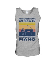 piano oldman vintage Unisex Tank tile