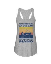 piano oldman vintage Ladies Flowy Tank tile