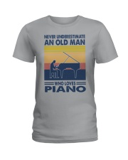 piano oldman vintage Ladies T-Shirt tile