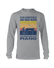 piano oldman vintage Long Sleeve Tee tile