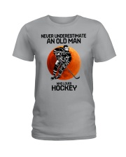 10 hat hockey old man Ladies T-Shirt tile