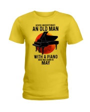 05 piano never old man Ladies T-Shirt tile