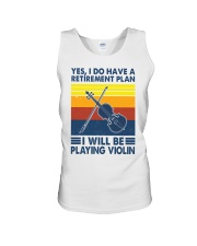 Violin Retirement Plan Unisex Tank tile