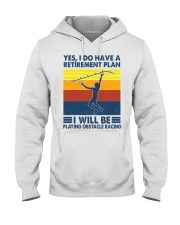 Obstacle racing Retirement Plan Hooded Sweatshirt tile