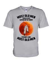 most old men native V-Neck T-Shirt tile