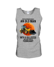 02 bulldozer old man color Unisex Tank tile
