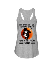 banjo talent old man Ladies Flowy Tank tile