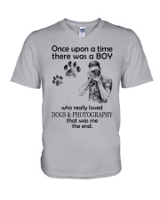 photography once upon V-Neck T-Shirt tile