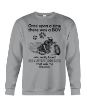 Motorcycle drag racing once upon Crewneck Sweatshirt tile