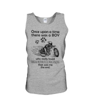 Motorcycle drag racing once upon Unisex Tank tile