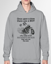 Motorcycle drag racing once upon Hooded Sweatshirt garment-hooded-sweatshirt-front-04
