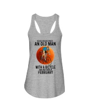 02 cycling old man color Ladies Flowy Tank tile